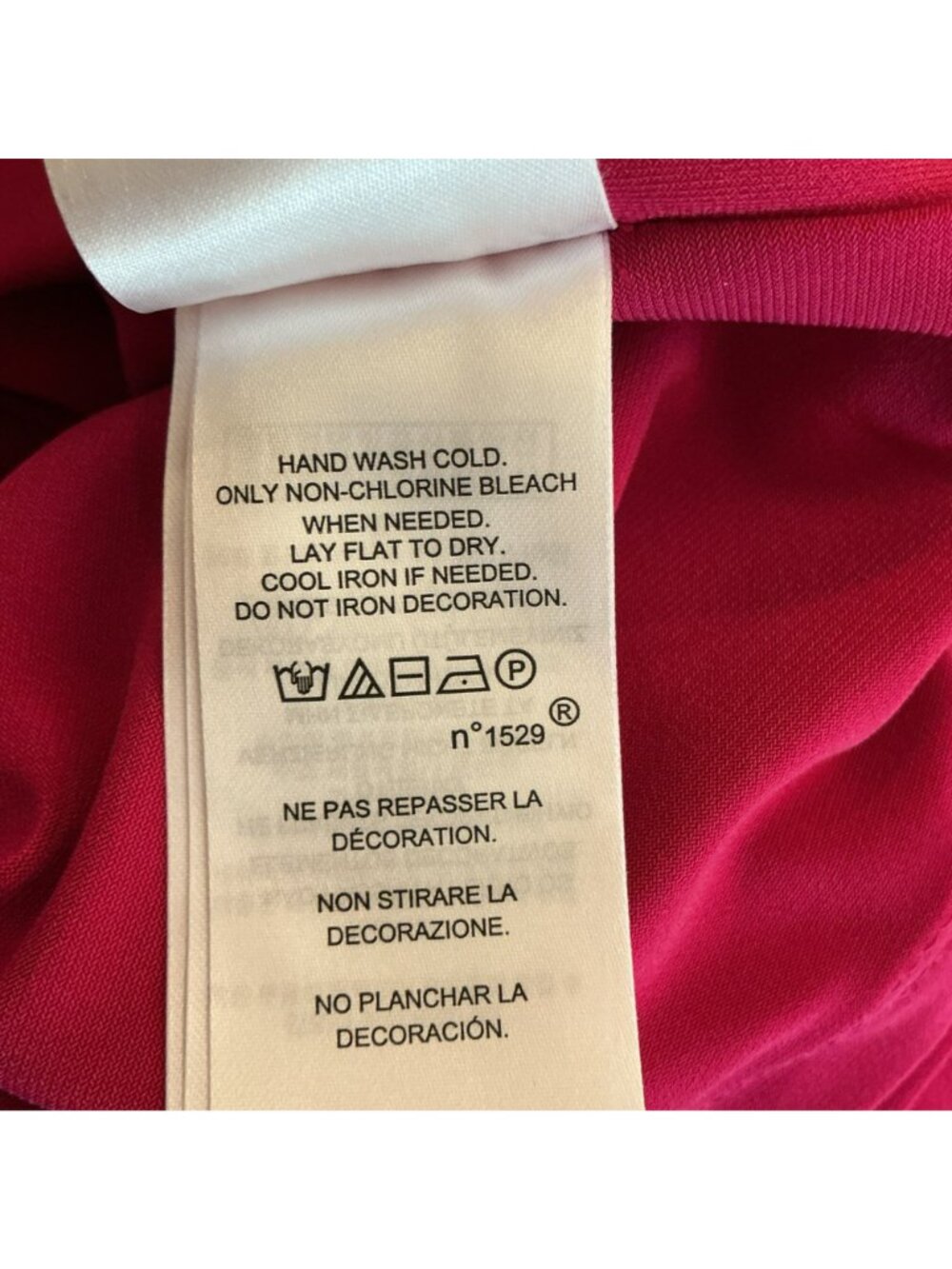 Lauren Ralph Lauren Magenta Sleeveless Ruched Dress Keyhole Accent Womens 12P - Picture 10 of 11